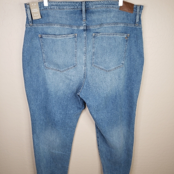 Madewell Classic Straight Distressed Denim Jeans Magic Pockets 43x25.5 ***Read** - Picture 8 of 13